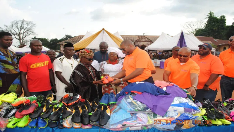 Milhouse Delivers Soccer Shoes and Gear to Children in Nigeria
