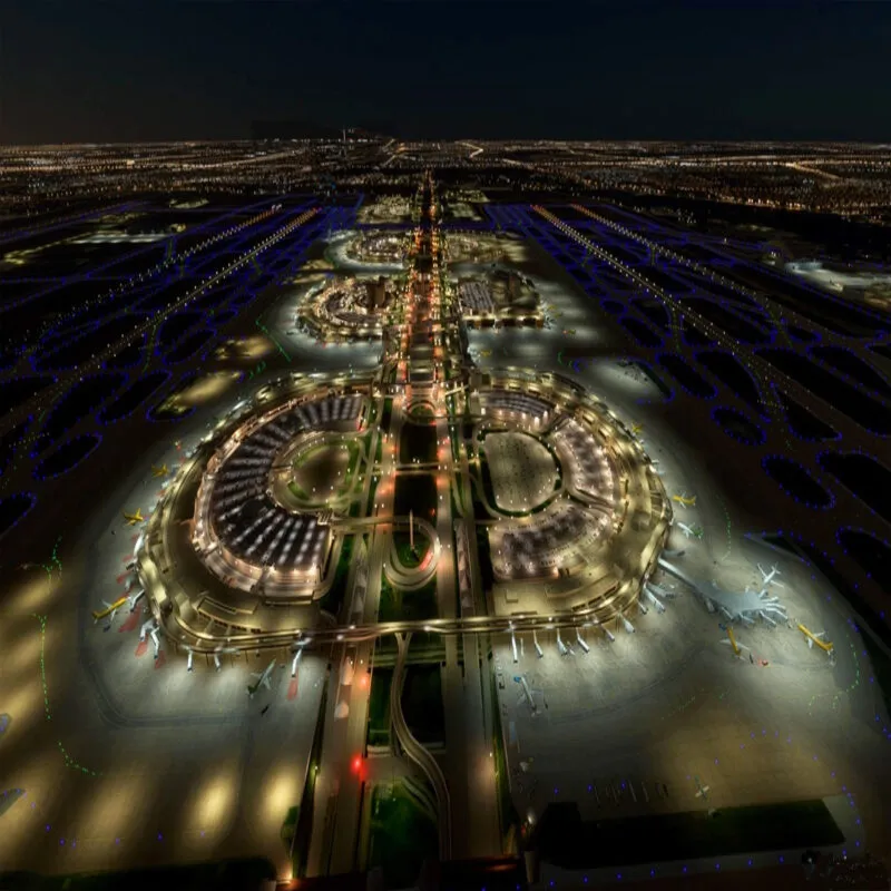 Dallas Fort Worth Airport airfield lighting